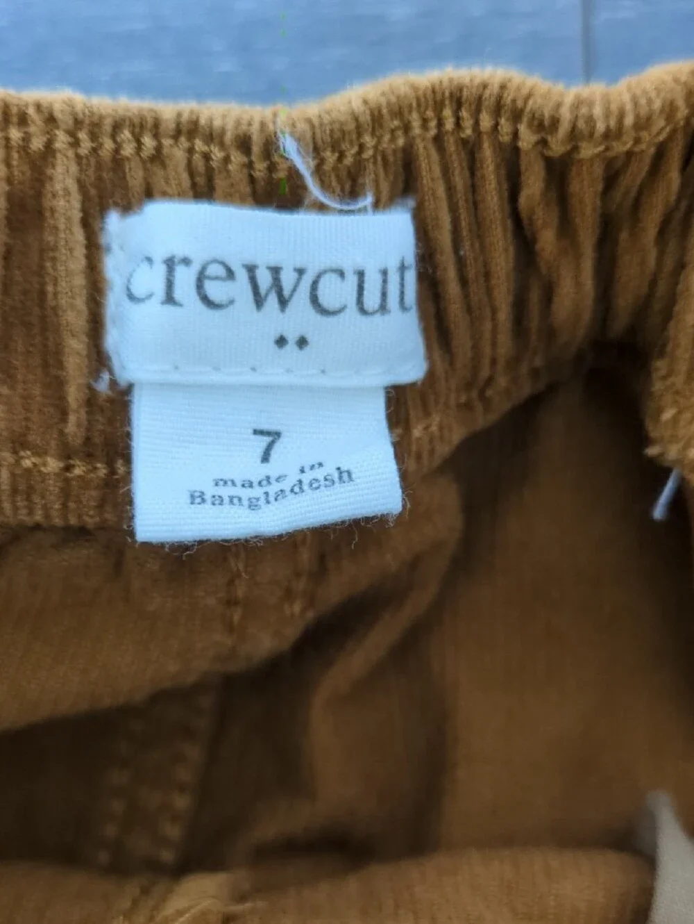 Crewcuts Corduroy Pinafore in Chestnut Brown